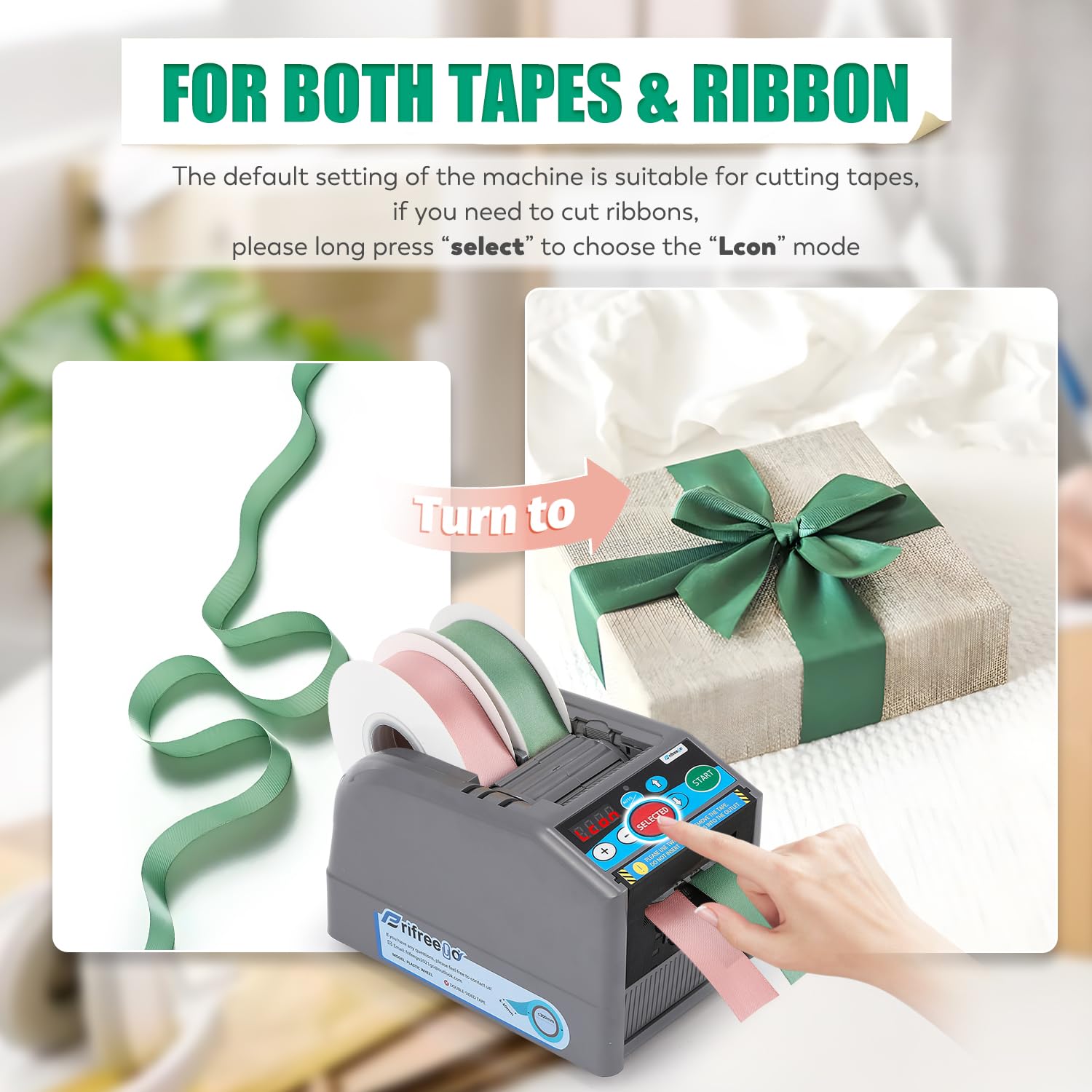 Electric Tape Dispenser & Cutter - Automatic/Manual Mode, 39