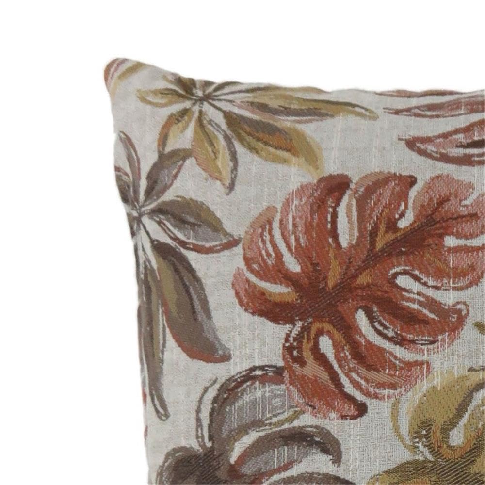 Furniture of America Corelle Fabric Large Red Throw Pillow Set of 2 - Perfect for Sofa, Bed & Home Decor