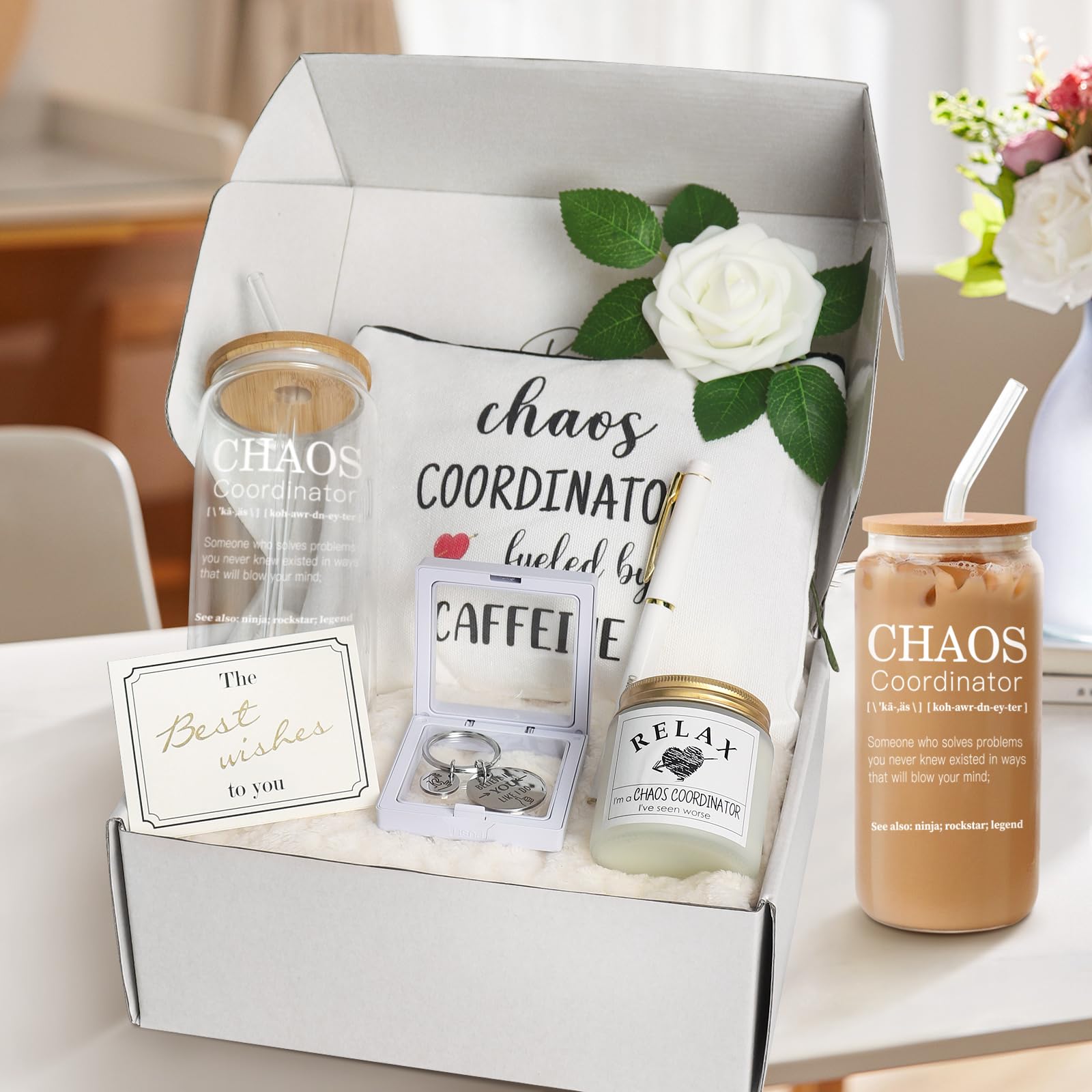 Chaos Coordinator Mug - Unique Funny Gifts for Women, Boss, Coworker, Manager, Teacher, Nurse & Mom - Office Birthday Present for Boss Lady - Perfect for Coffee Breaks & Stress Relief at Work