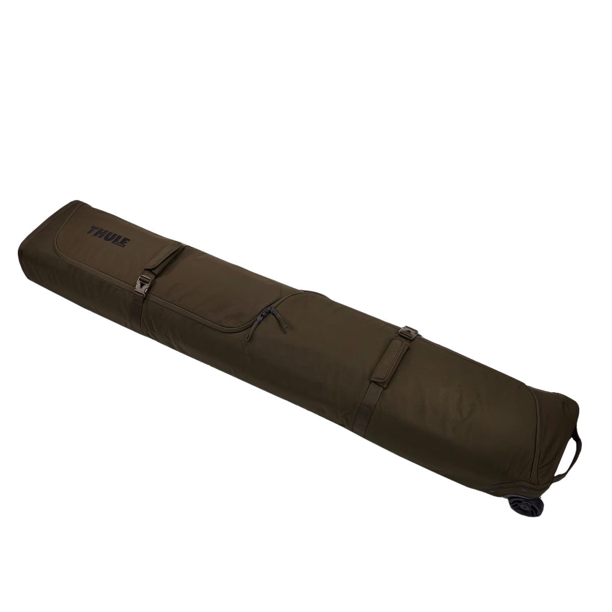 Thule RoundTrip Ski Roller Bag 175cm - Durable Ski Travel Case with Wheels for Easy Transport | Perfect for Air Travel & Winter Sports Gear Storage | Deep Khaki Color