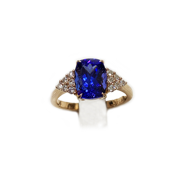 14K Rose Gold Tanzanite Ring for Women - Elegant Tanzanite Jewelry Gift for Anniversary, Engagement & Special Occasions