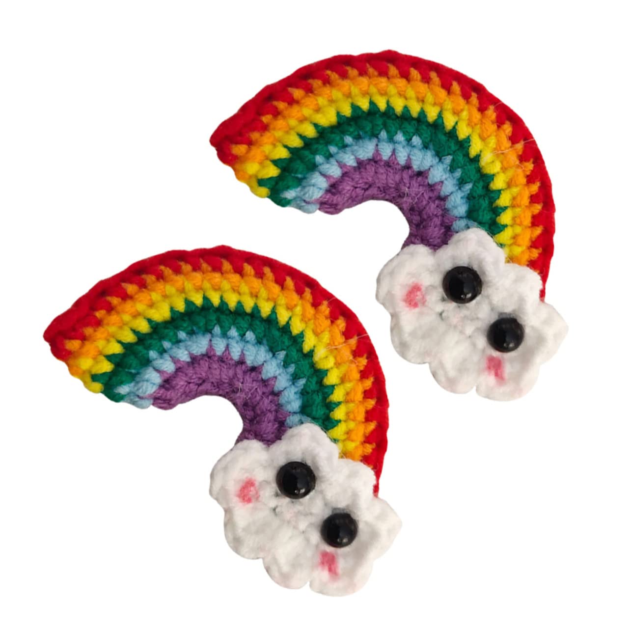 VALICLUD Rainbow Hair Clips for Girls - Korean Style Barrettes, Floral Hairpins & Yarn Hair Accessories for Kids & Teens - Perfect for School, Parties & Everyday Wear