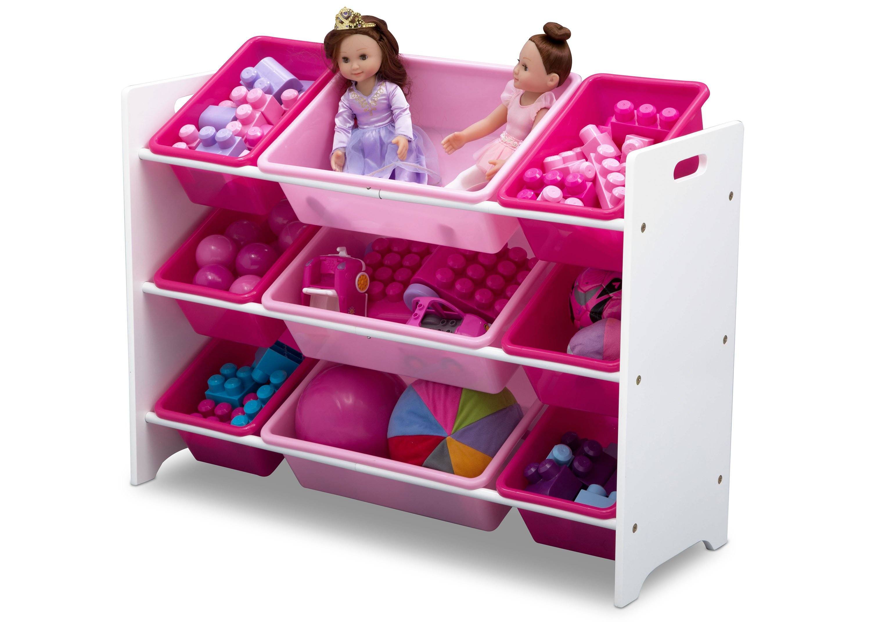MySize 9 Bin Plastic Toy Organizer - Kids Room Storage Solution for Toys, Books & Crafts - Perfect for Playroom, Bedroom & Classroom Organization