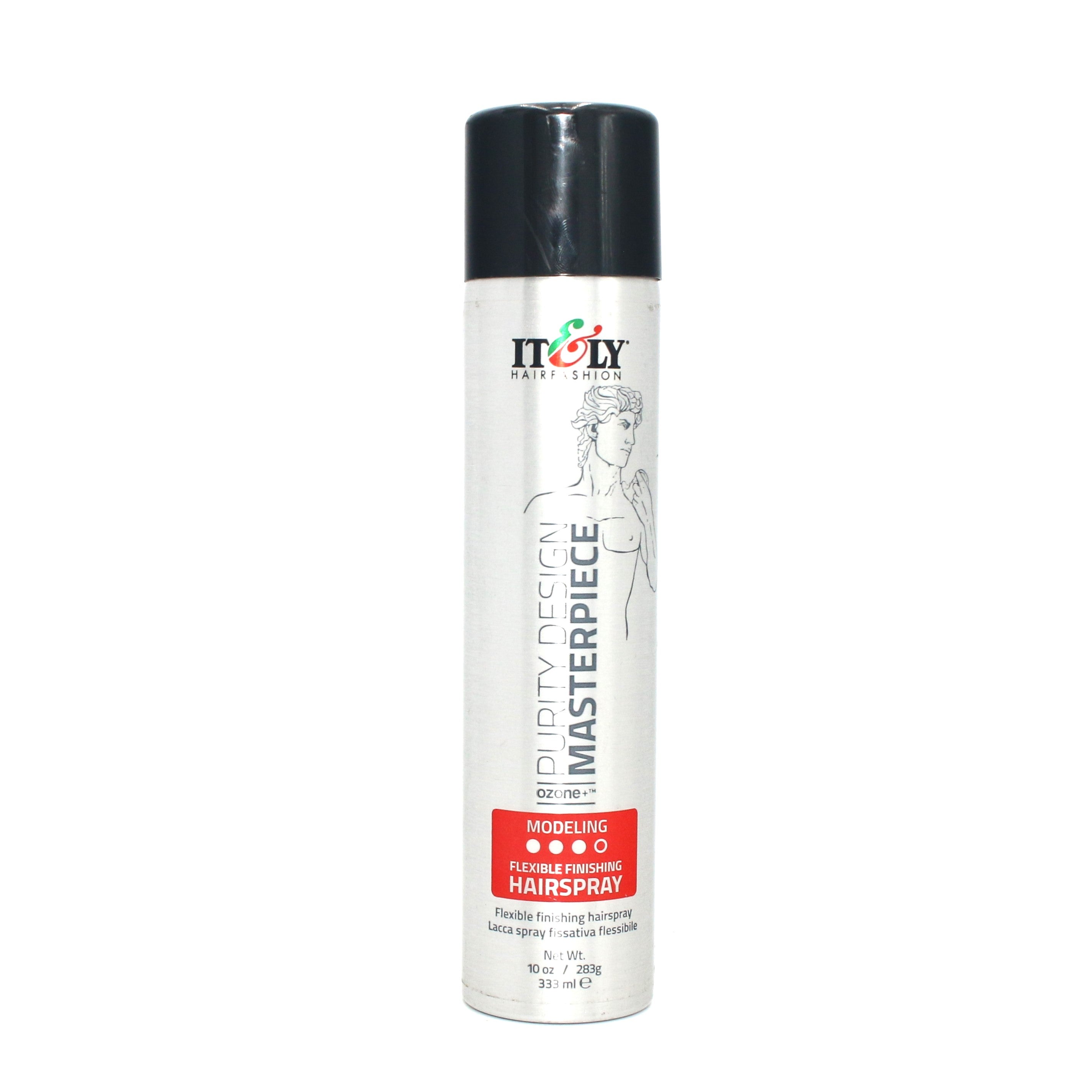 It&ly Purity Design Masterpiece Flexible Hold Hairspray - 10 oz (Pack of 2) - Lightweight, Non-Sticky Hair Spray for All-Day Volume & Shine - Perfect for Styling, Curls, Updos & Everyday Hair Care