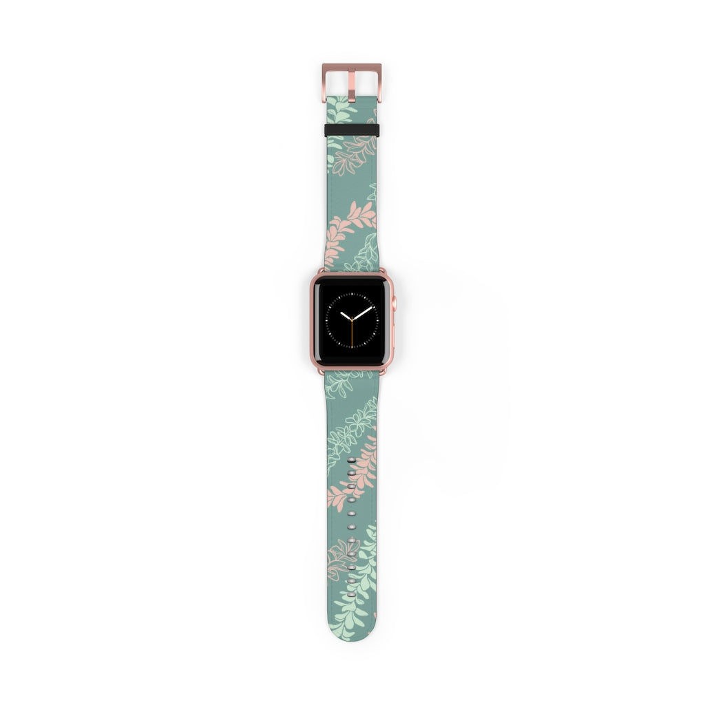 Groovy Pua Melia Watch Band - Premium Replacement Strap for Apple Watch, Fitbit & Samsung Galaxy - Soft Silicone, Adjustable, Comfortable for Workout, Running & Daily Wear