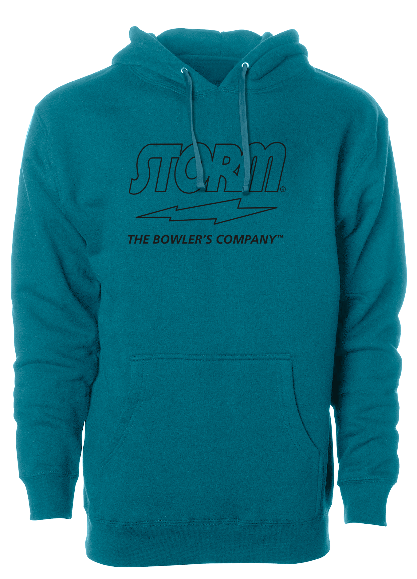 Storm The Bowler's Company Hoodie - Black Outline | Premium Bowling Apparel for Men & Women | Perfect for Leagues, Tournaments & Casual Wear