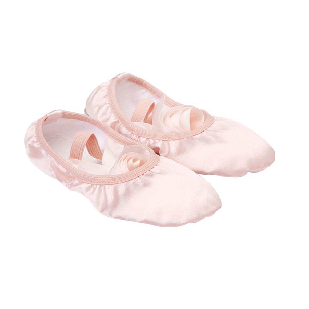 PartyKindom Women's Ballet Flats - Comfortable Canvas Dance Shoes for Women & Girls, Yoga Slippers, Kids Ballet Shoes - Perfect for Dance Class, Yoga Practice, and Casual Wear