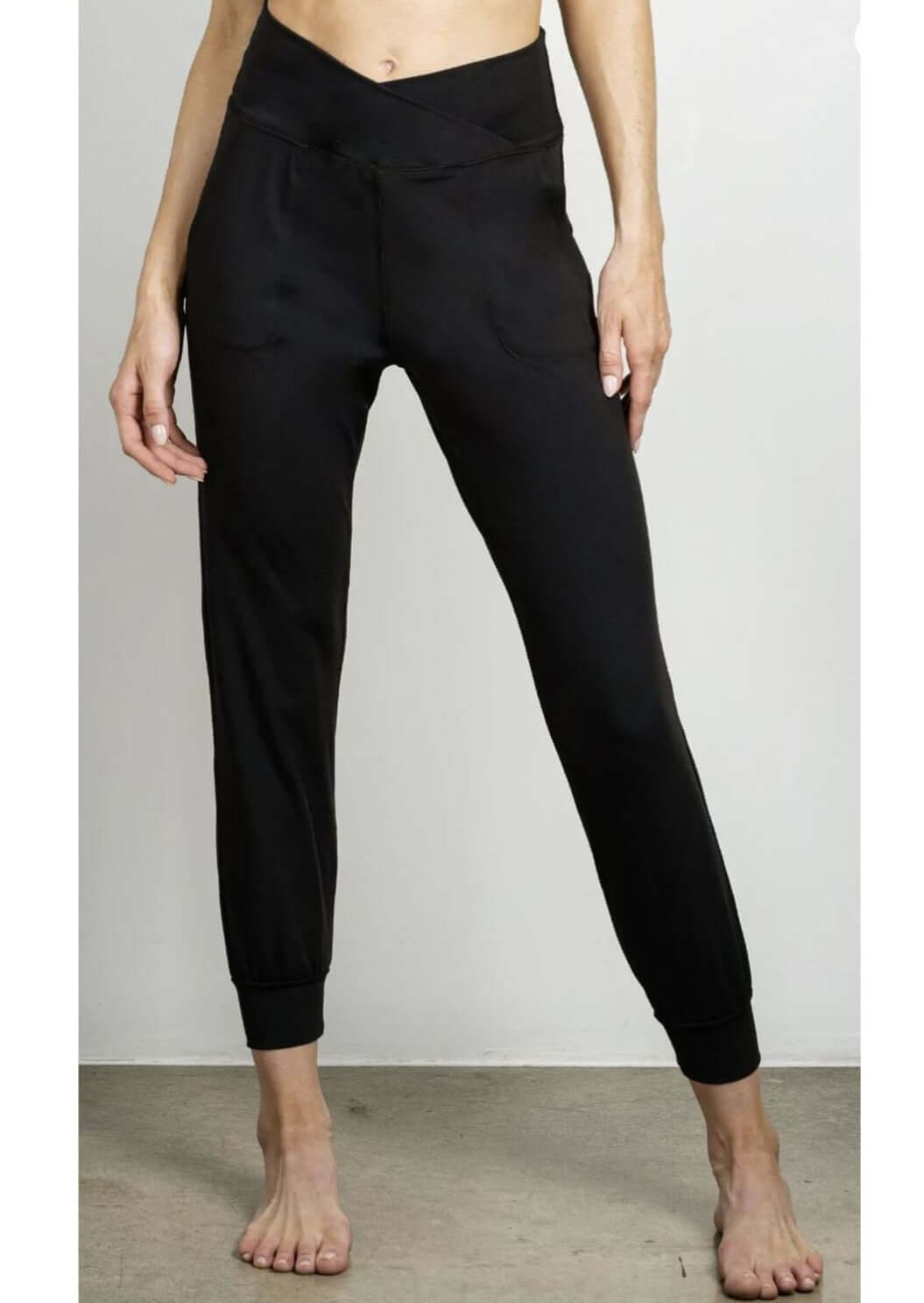 Cross Waist Jogger Pants for Women - High Waisted Comfortable Athletic Running Yoga Sweatpants (Final Sale Clearance) - Perfect for Gym, Lounge & Casual Wear
