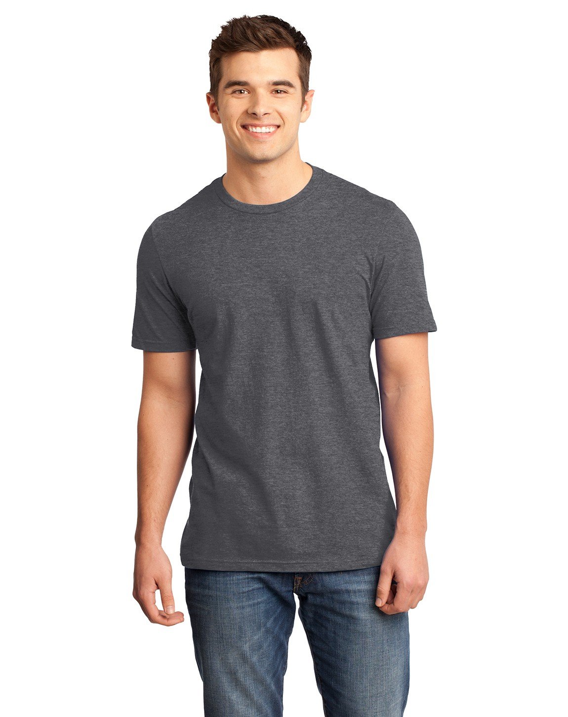 District Young Men's Very Important Graphic T-Shirt - Heathered Charcoal - X-Large - Casual Streetwear for Everyday Wear & Urban Fashion