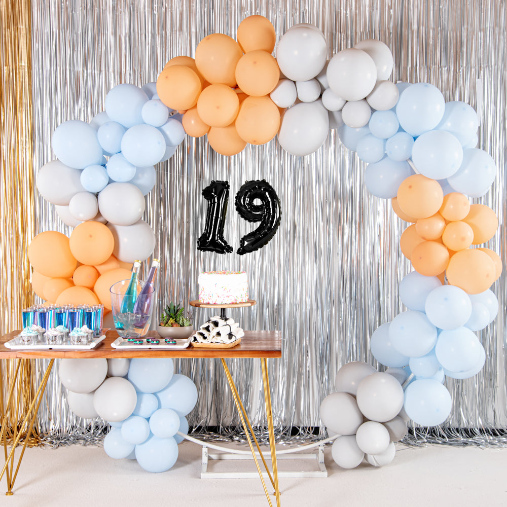Balloonify Black Mylar Number 9 Balloon - 16 Inch Large Foil Balloons (1 Count) for Birthday Parties, Anniversaries & Celebrations