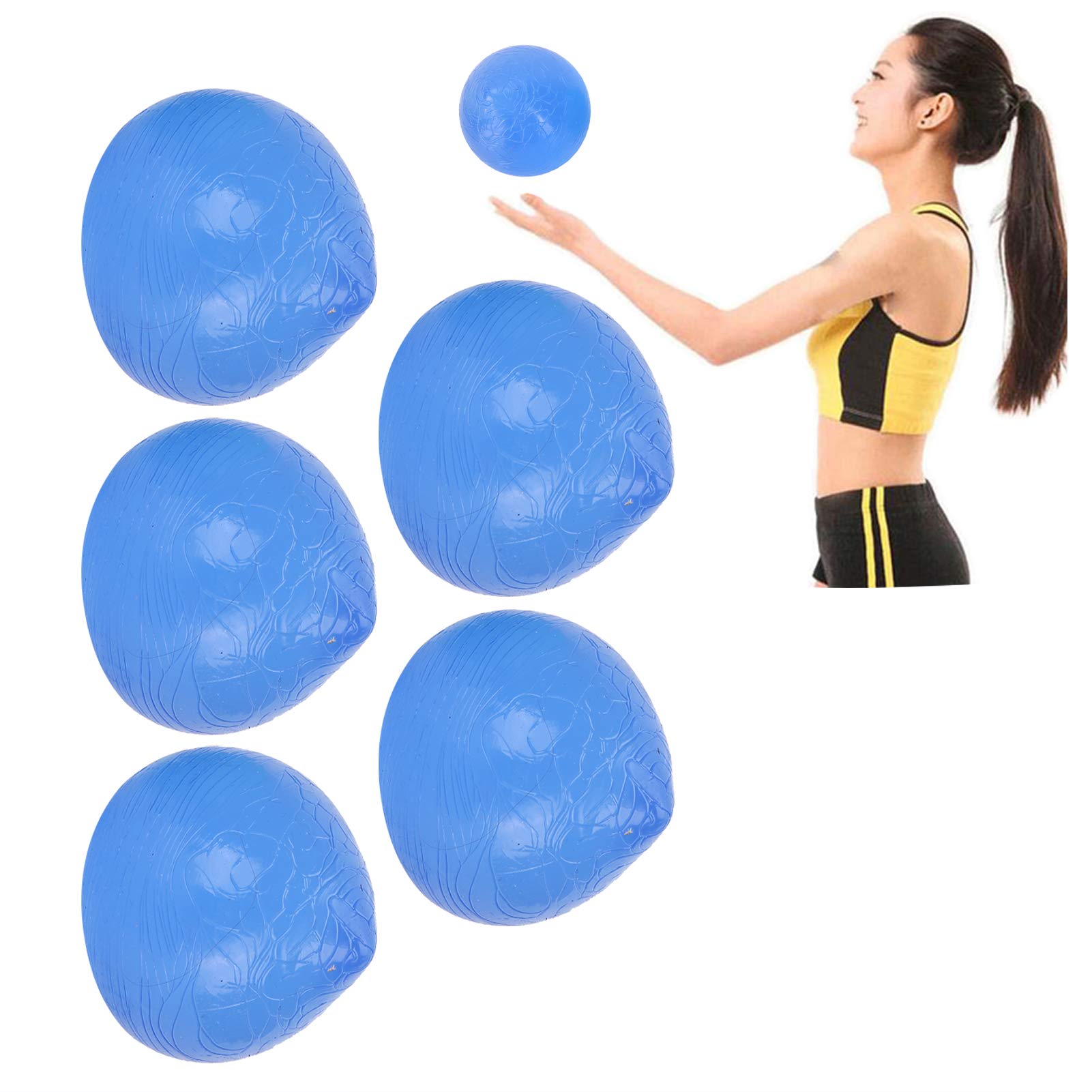 Rosvola Hand Grip Ball - Durable Pressure Relief Hand Exercise Balls for Grip Strengthening, Rehabilitation Training, and Stress Relief at Home or Office