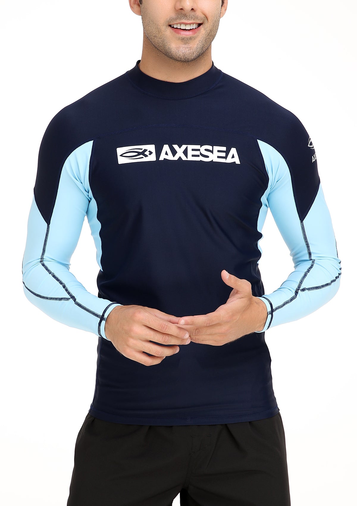 Axesea Team Long Sleeve UPF 50+ Sun Protection Rash Guard Shirt for Men & Women - Perfect for Swimming, Surfing, Beach & Outdoor Activities