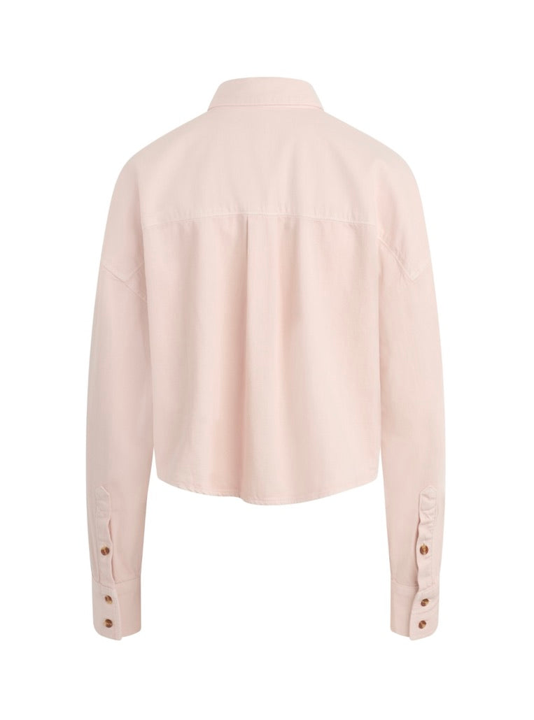 Crop Ex Boyfriend Shirt - Oversized Relaxed Fit Women's Top | Casual Streetwear & Loungewear for Everyday Comfort