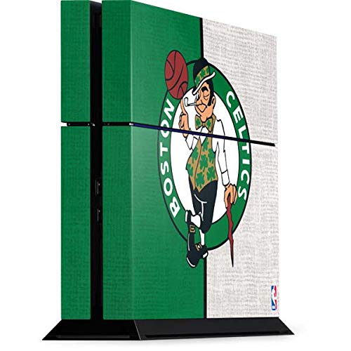 Officially Licensed NBA Boston Celtics Gaming Skin Decal for PS4 Console - Custom Vinyl Sticker Wrap for Enhanced Protection & Style - Perfect for Gamers & Sports Fans