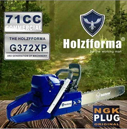 Holzfforma G372XP 71cc Gas Chainsaw with 28-Inch Bar and Chain - Professional Wood Cutting, Tree Felling & Firewood Processing for Forestry, Landscaping & Home Use