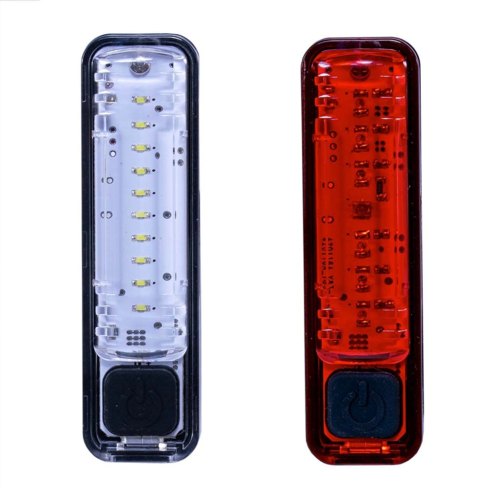 Planet Bike Shiner 70 USB Rechargeable Bike Light Set - Front & Rear Safety Lights for Night Cycling, Commuting, and Outdoor Adventures (Black)