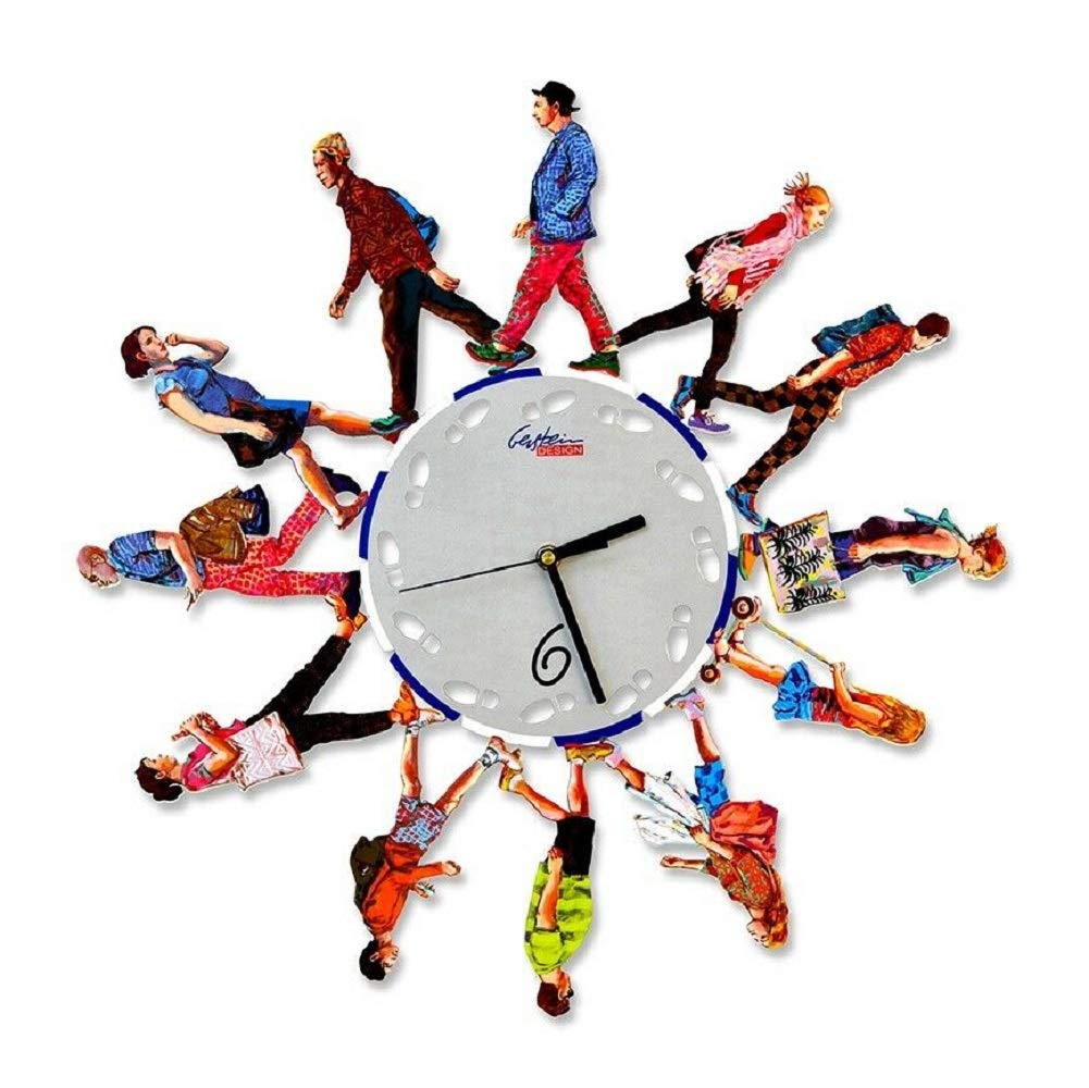 David Gerstein Decorative Wall Clocks - Laser Sublimation Printing, Modern Home & Office Decor, Unique Gift Idea for Housewarming & Holidays