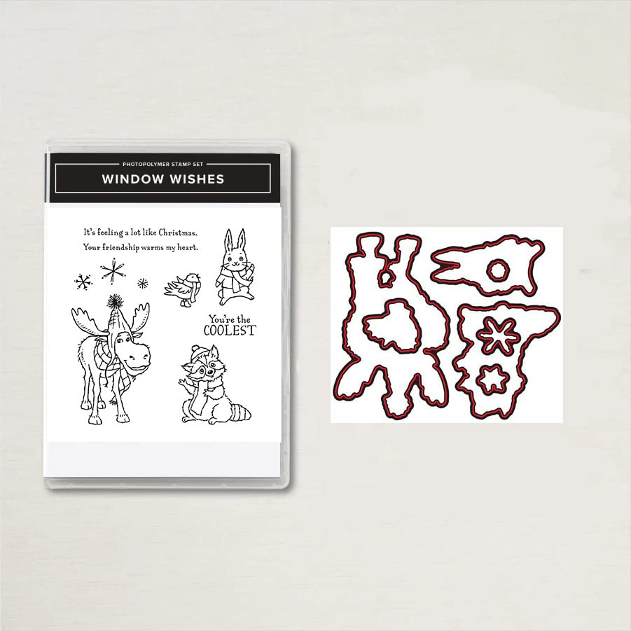Premium Card Making Stamps and Dies Set - Metal Cutting Dies, DIY Silicone Stamps for Scrapbooking & Paper Crafts - Perfect for Christmas, Halloween, Thanksgiving Greeting Cards (5549) - Create Beautiful Handmade Cards for Holidays & Special Occasions