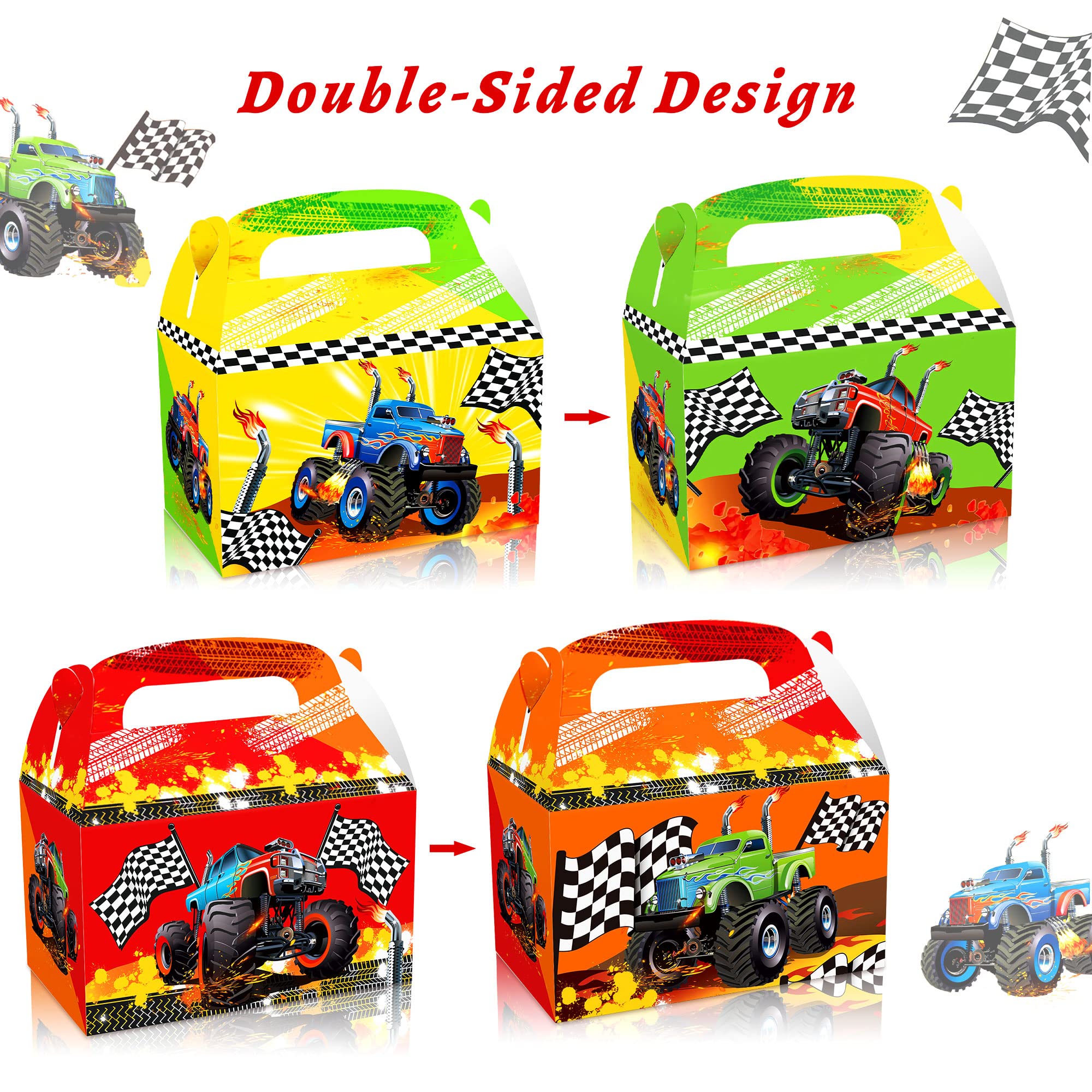 12-Piece Monster Truck Party Pack - Birthday Decorations, Tablecloth & Party Favors for Kids - Perfect for Monster Truck Themed Birthday Parties & Events