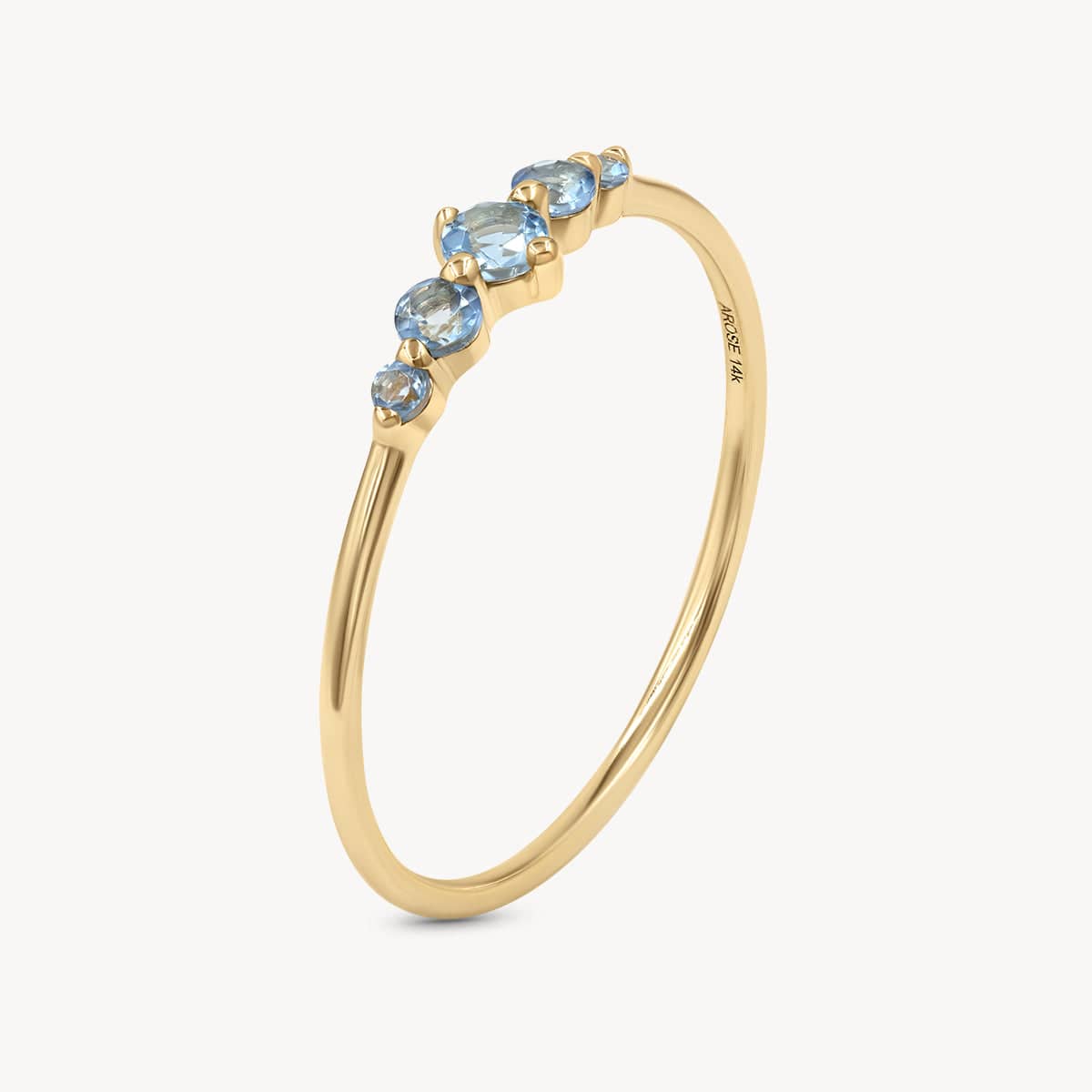 Aquamarine Oceana Ring - Elegant Blue Gemstone Jewelry for Women - Perfect for Weddings, Parties & Everyday Wear