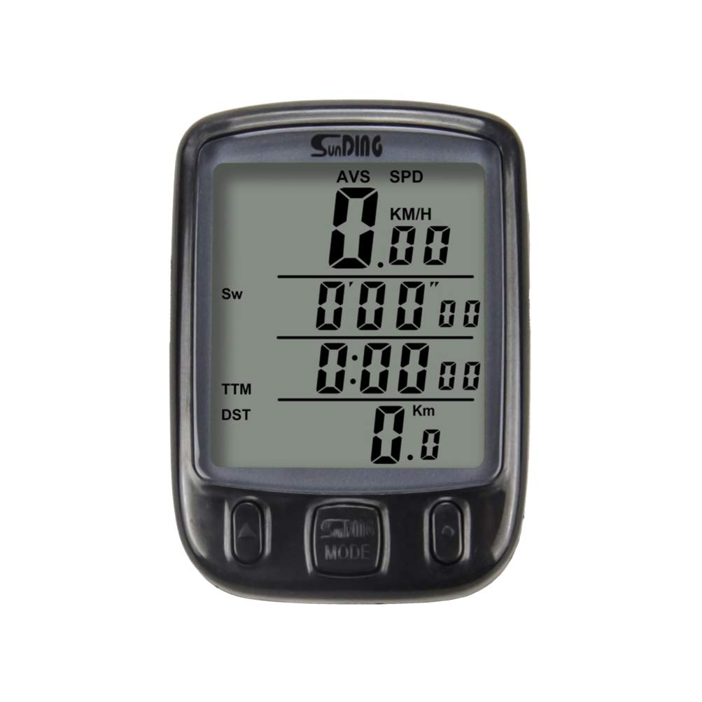 Garneck Bike Computer - Wired Bicycle Speedometer & Odometer with Multi-Function Display, Waterproof Cycling Accessory (Black) - Perfect for Road Bikes, Mountain Bikes & Commuting