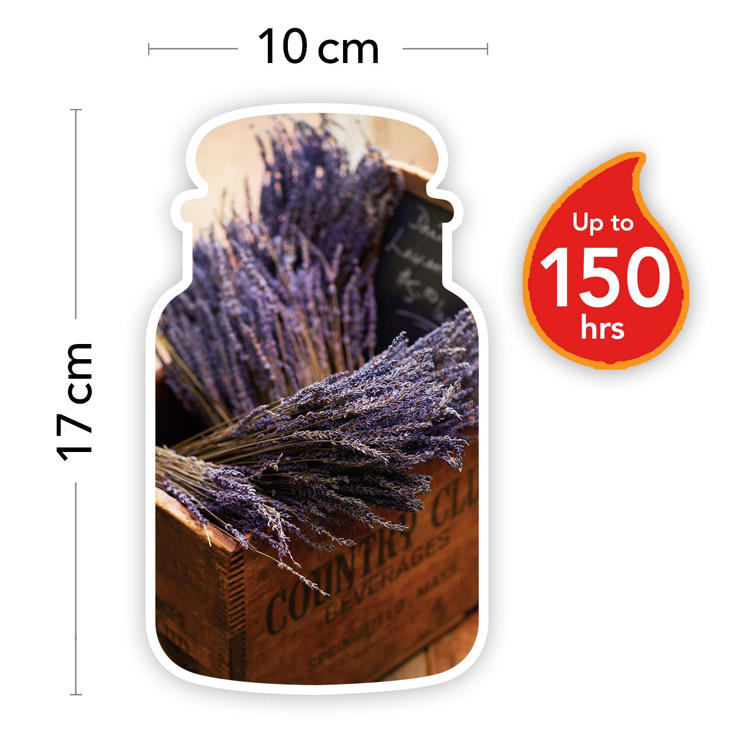 Yankee Candle Large Jar Scented Candle - Lavender & Oak Fragrance, Long-Lasting 150 Hour Burn Time, Dried Lavender & Oak Scent | Perfect for Relaxation, Aromatherapy & Home Decor