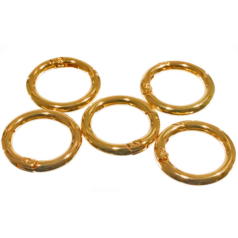Premium Paracord Metal Spring Gate O-Rings - Silver, Gold, Bronze (2/5/10/25/50/100 Packs) for Jewelry Making, DIY Accessories, Outdoor Gear & Survival Bracelets - Perfect for Crafting, Keychains & Outdoor Adventures