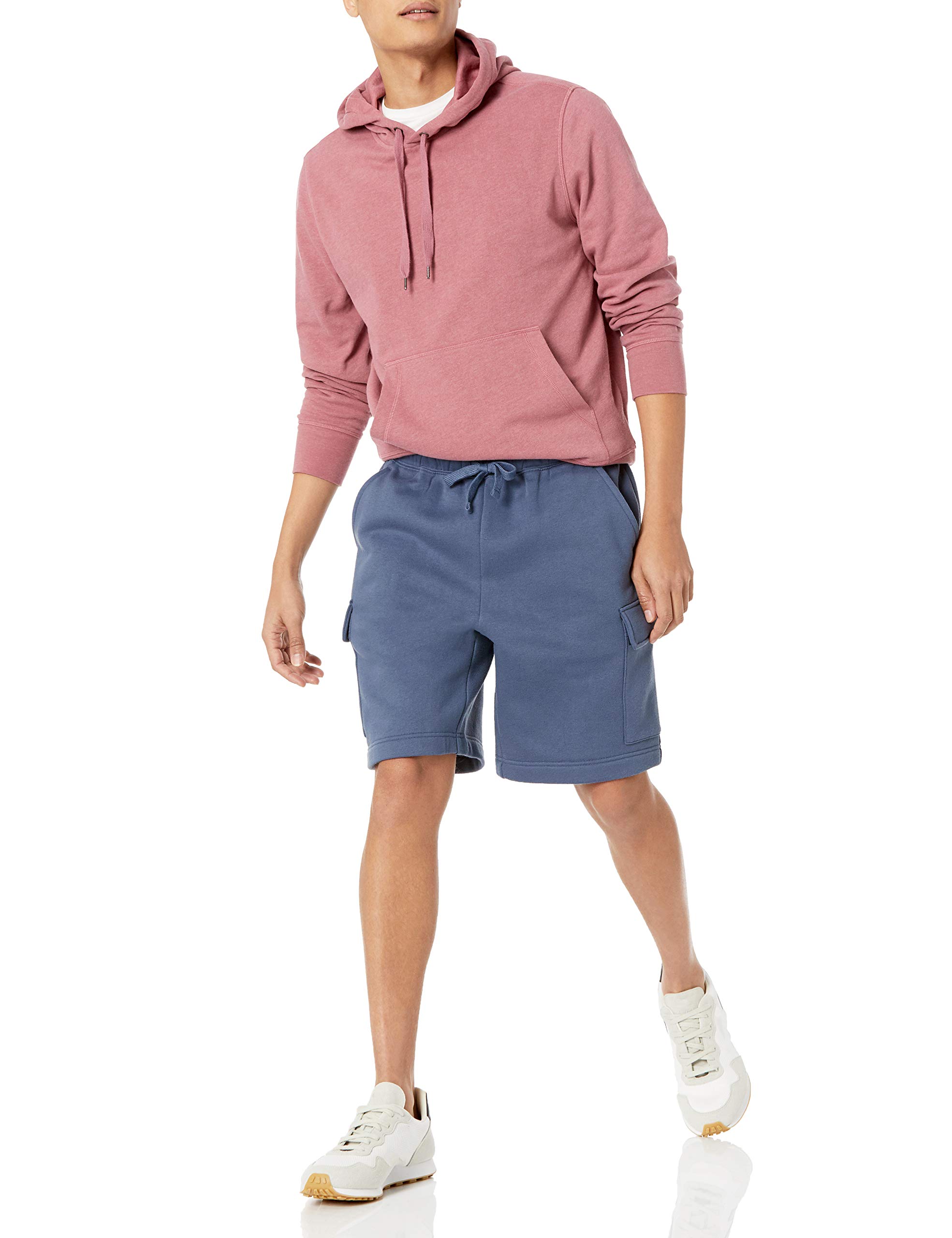 Amazon Essentials Men's Fleece Cargo Shorts - Comfortable Stretch Fit with Multiple Pockets | Perfect for Hiking, Travel & Casual Wear