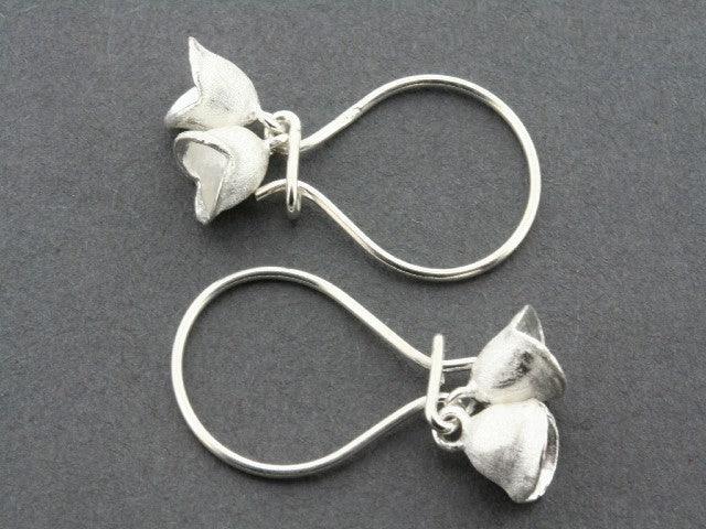 2 Pack Bell Pod Hoop Earrings - Dainty Boho Chic Jewelry for Women - Perfect for Parties, Weddings & Everyday Wear