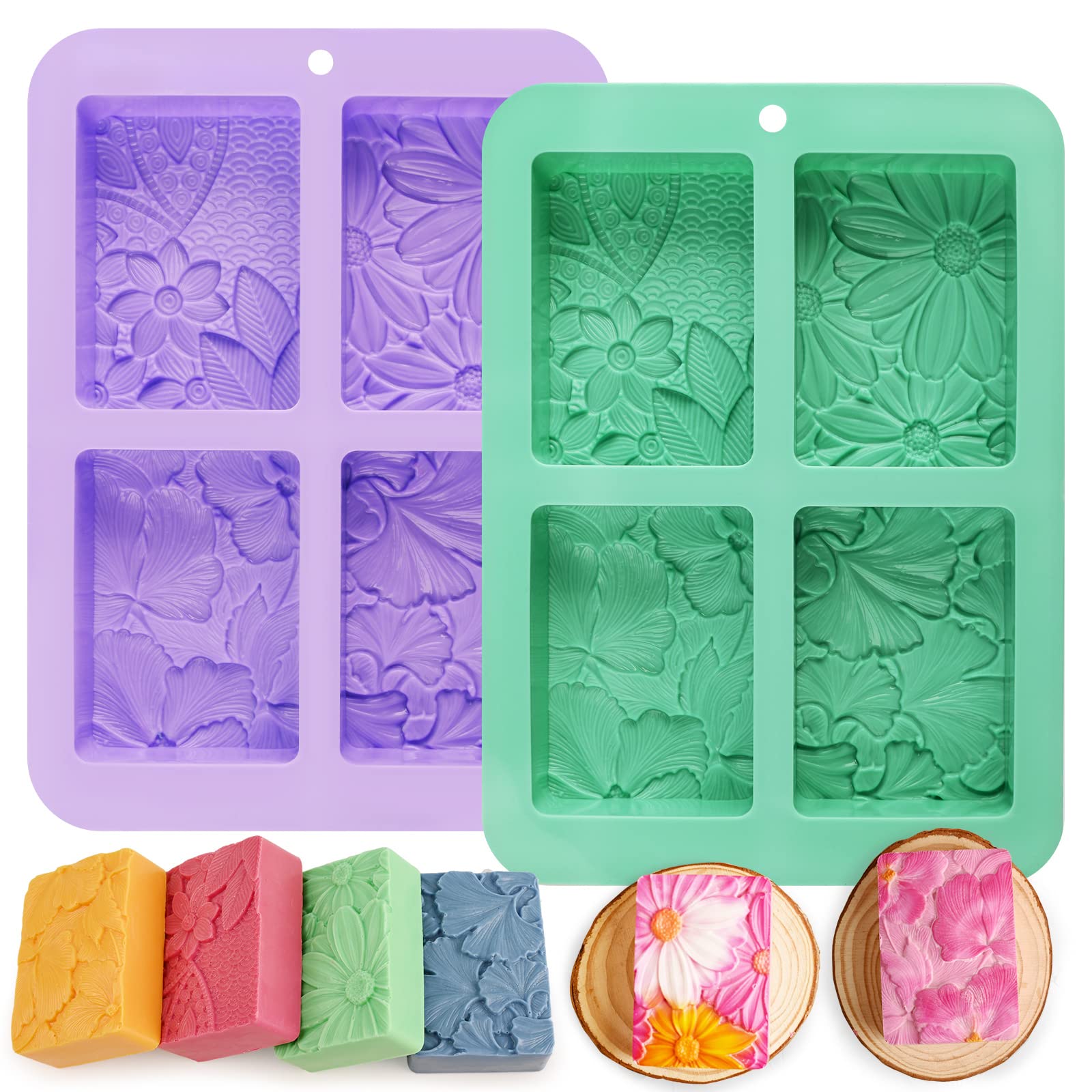 3D Flower Silicone Molds for Soap, Chocolate & DIY Crafts - Home Decor & Gifts