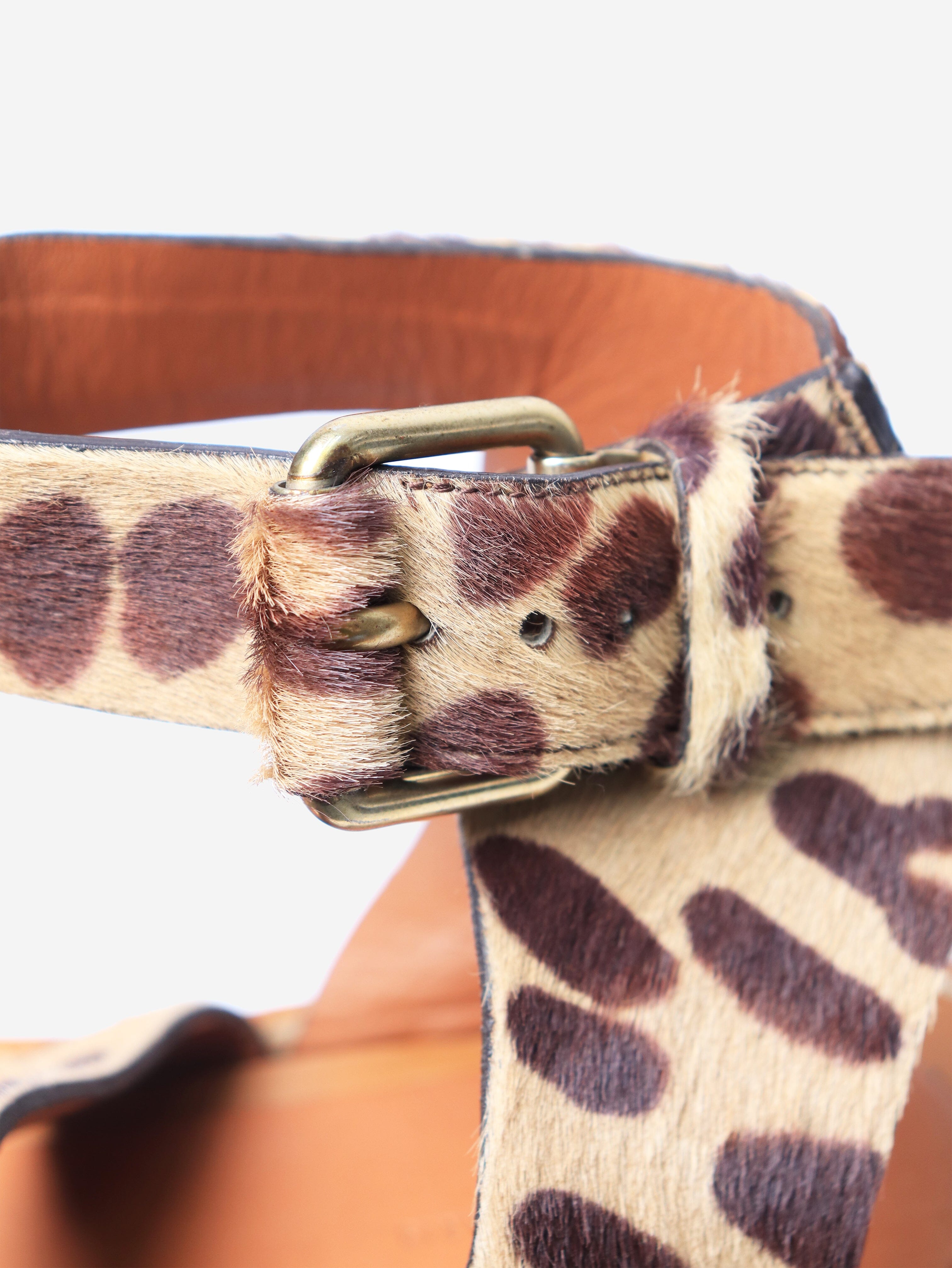 Women's Brown Leather Flat Sandals - Size EU 36 (UK 3) for Summer Beach Vacation & Casual Outings