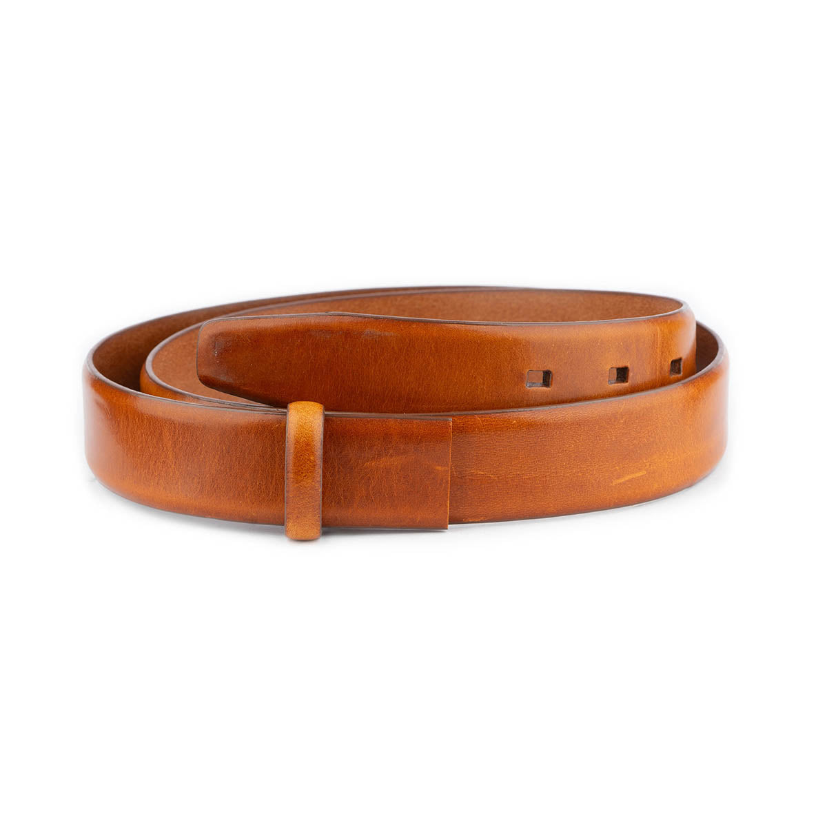 Premium Cognac Leather Brown Strap Replacement for Cartier Buckle - Genuine Leather Men's Belt Accessory | Perfect for Business, Casual & Formal Wear