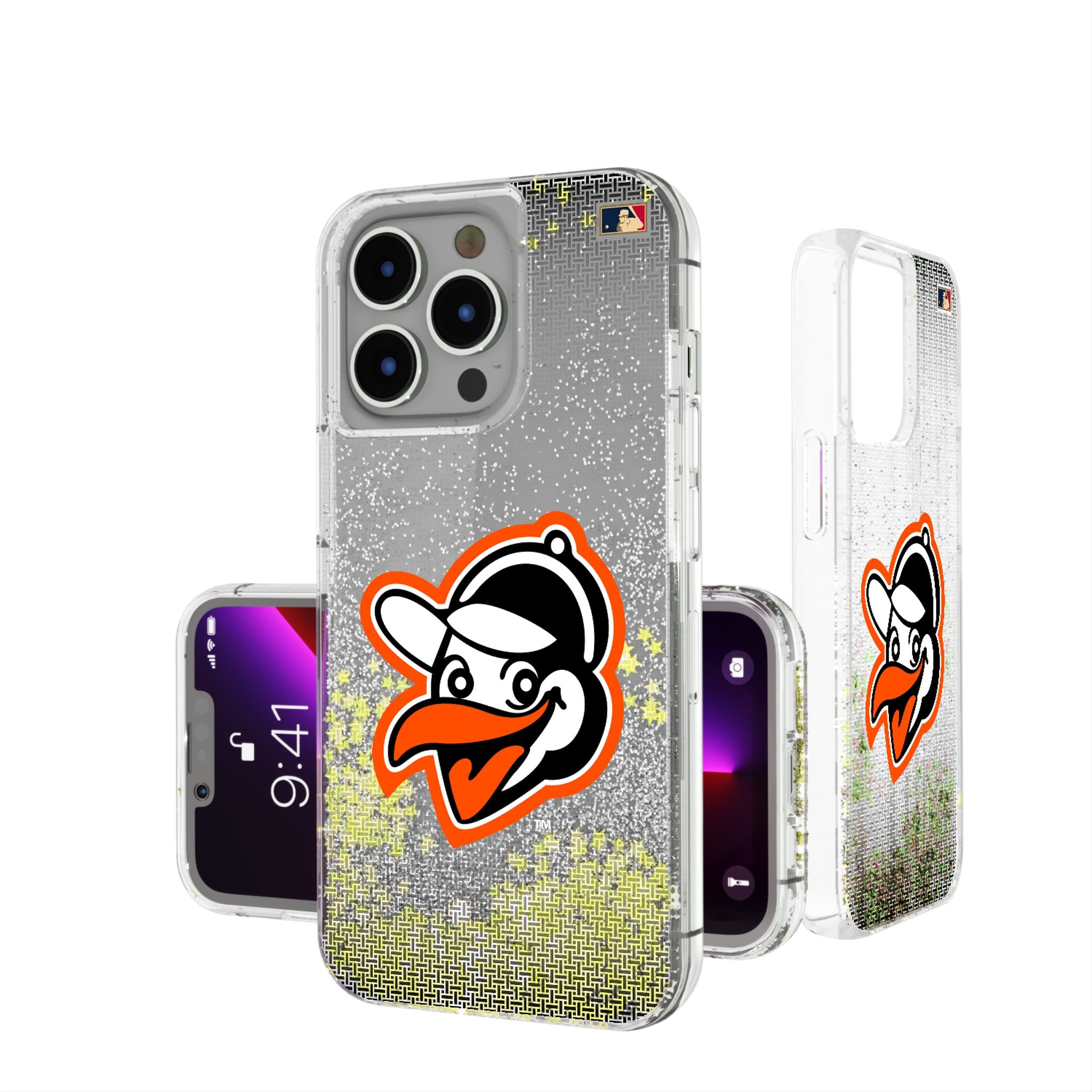 Baltimore Orioles 1955 Cooperstown Collection Linen Glitter Phone Case - Vintage Baseball Team Design for iPhone & Samsung - Perfect for Fans, Gifts & Game Day Accessories