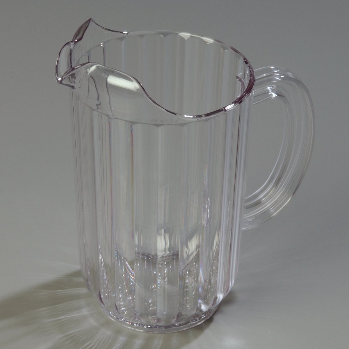 Carlisle 48 oz Clear Plastic Pitcher - Tall Restaurant & Catering Pitcher for Beverages, Water, Juice - Durable FoodService Pitcher for Commercial Kitchens, Bars, Events & Home Use