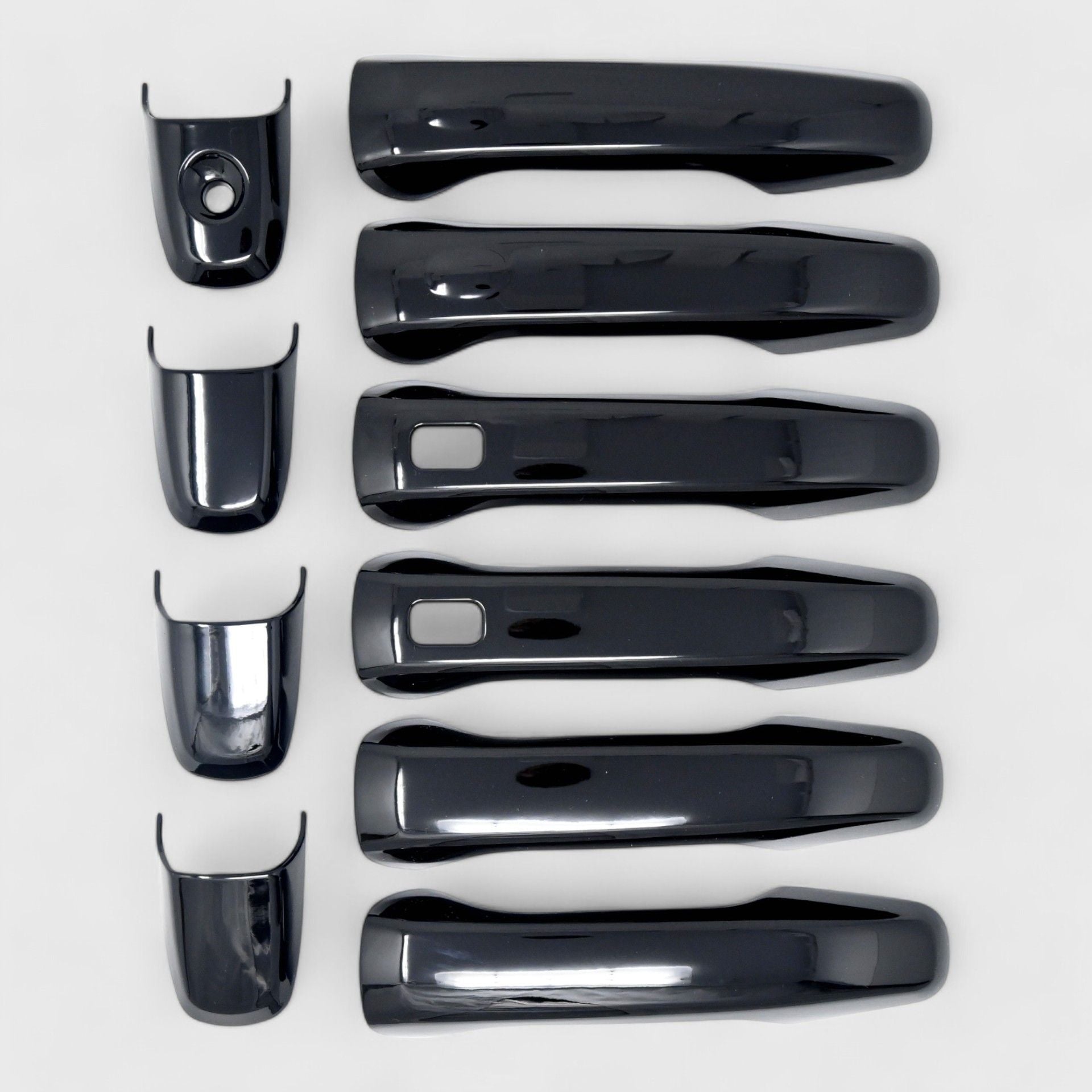 Gloss Black Chrome Delete Door Handle Cover for Cars with Push Smart Key or Keyless Sensor - DH6287BLK | Upgrade Your Vehicle's Exterior Style & Security for Daily Driving & Car Shows