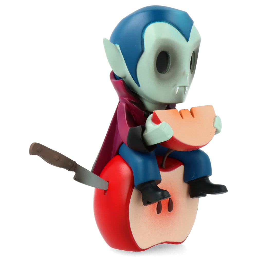 Vegan Vampire Apple Knife - Stainless Steel Fruit Slicer with Ergonomic Handle (Blues Edition) - Perfect for Halloween Parties, Camping & Healthy Snack Preparation