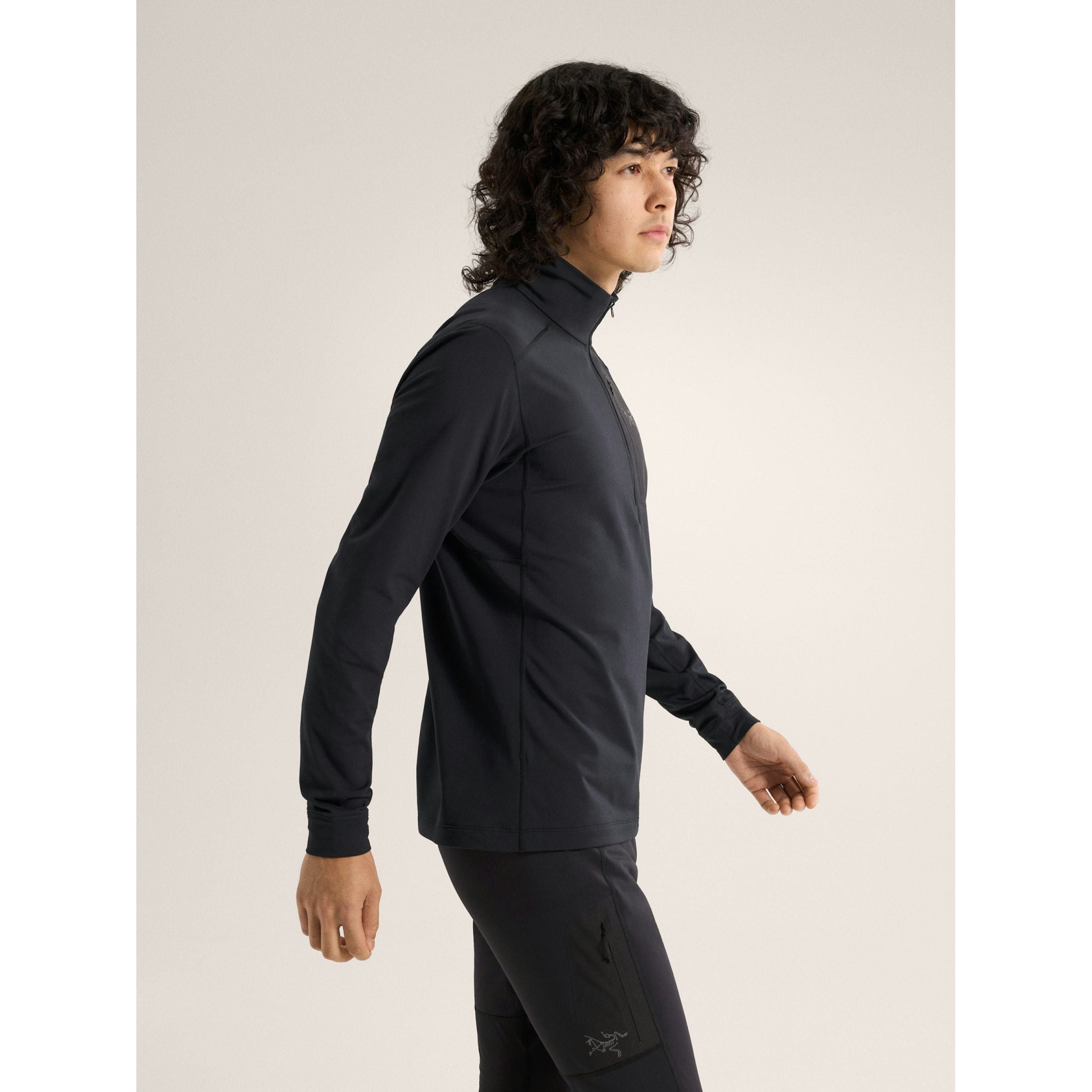 Arc'teryx Men's Rho LT Zip Neck Base Layer - Lightweight Merino Wool Thermal Shirt for Hiking, Skiing & Outdoor Activities