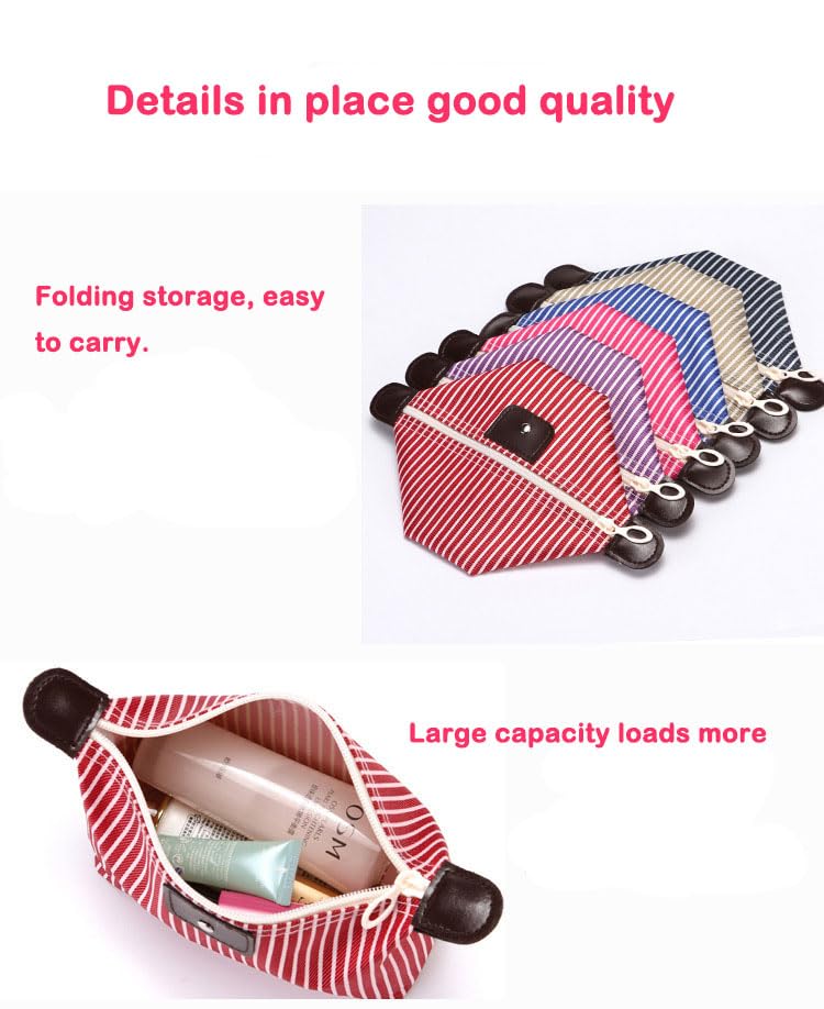 2 Pack Light Pink Nylon Makeup Bag - Travel Toiletry & Cosmetic Organizer for Skincare, Trendy Preppy Style - Perfect for Travel, Gym, and Daily Essentials Storage