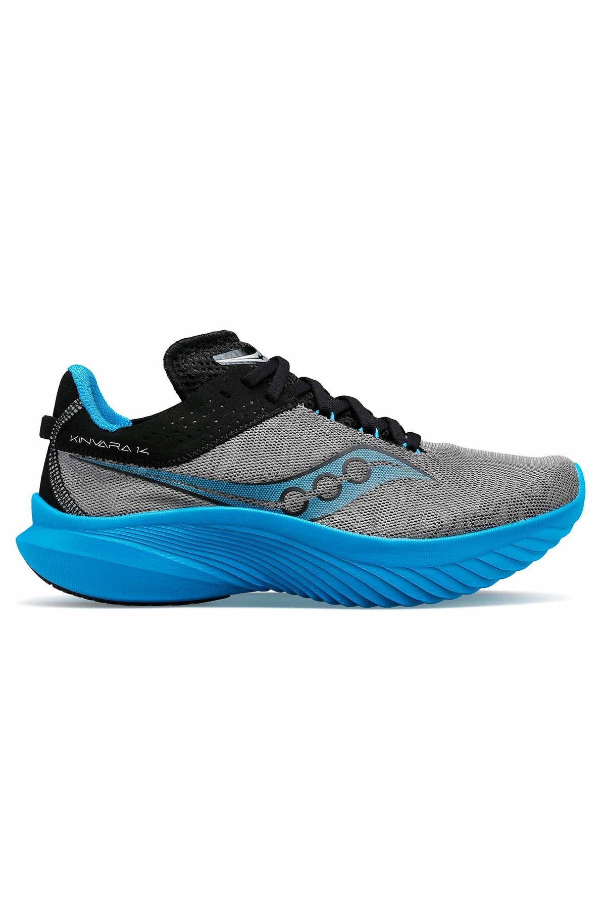 Saucony Men's Kinvara 14 Running Shoes - Lightweight & Cushioned for Marathon Training, Gym Workouts & Daily Jogging - Echo Pewter Color