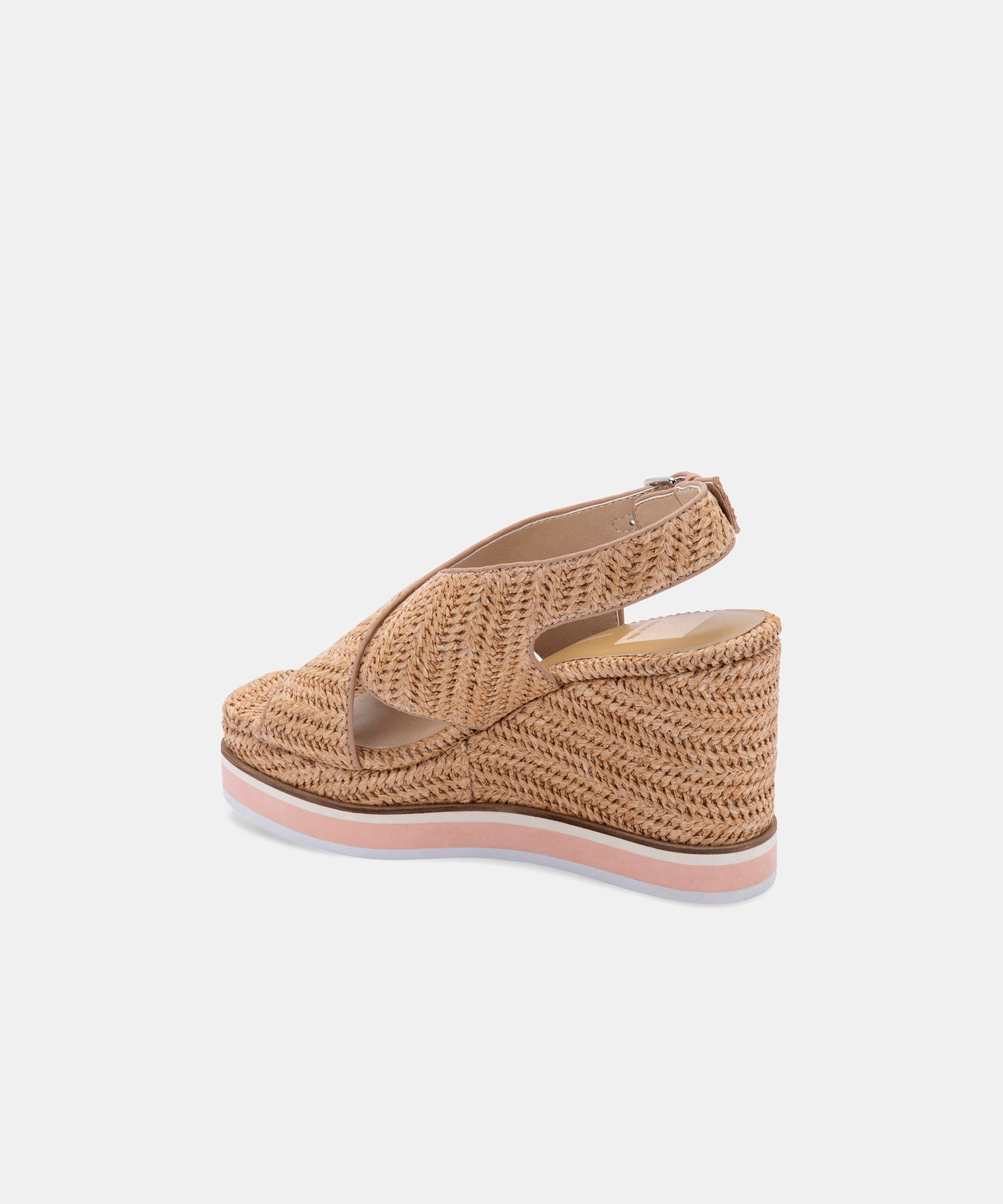 ODELIA WEDGES Natural Raffia Sandals - Comfortable Women's Summer Wedge Shoes for Beach, Vacation & Casual Outings