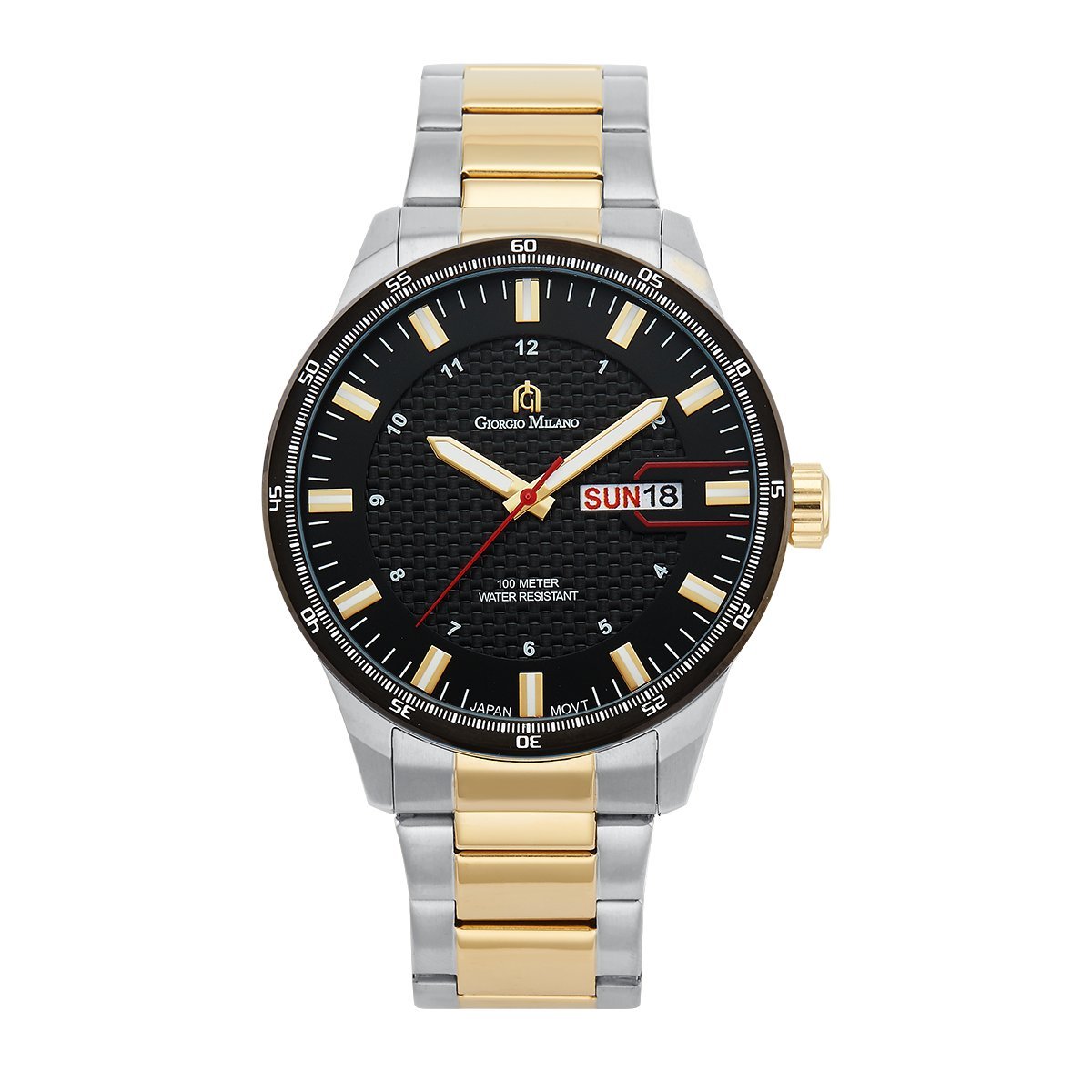 Giorgio Milano Men's Chronograph Watch - Japanese Quartz, Stainless Steel, Water Resistant for Business & Casual Wear