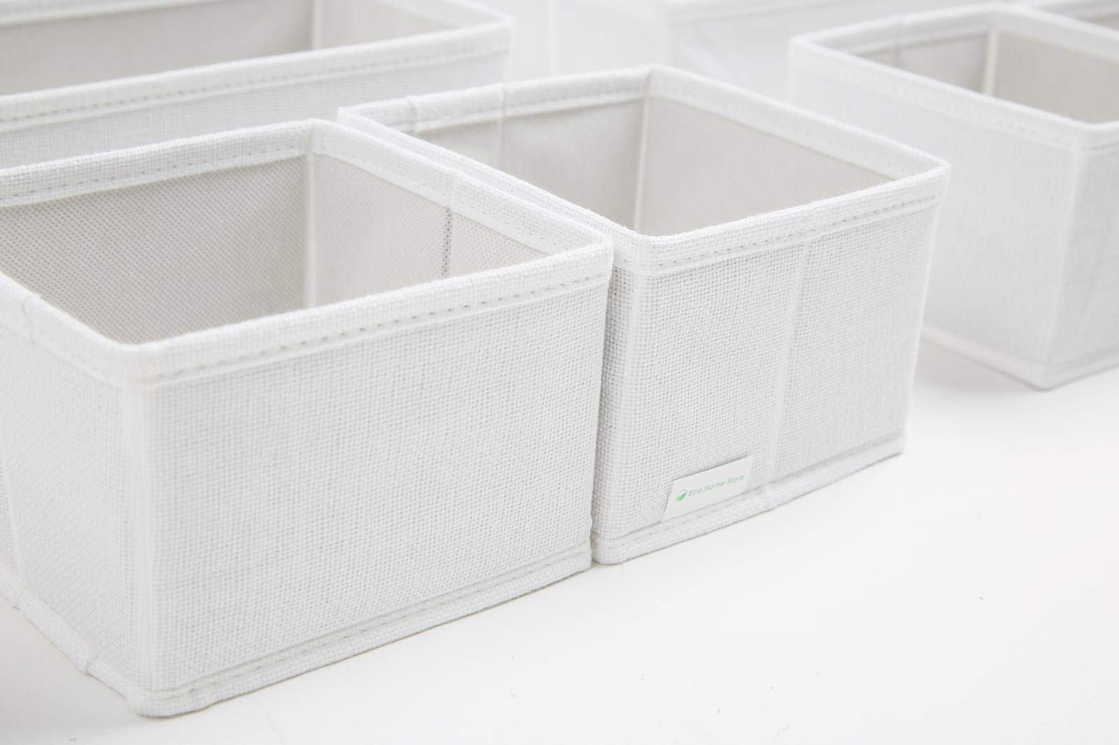 12-Piece White Large Drawer Organizer Set for Clothes, Underwear & Wardrobe | Space-Saving Dresser Storage Solution for Bedroom, Closet & Travel