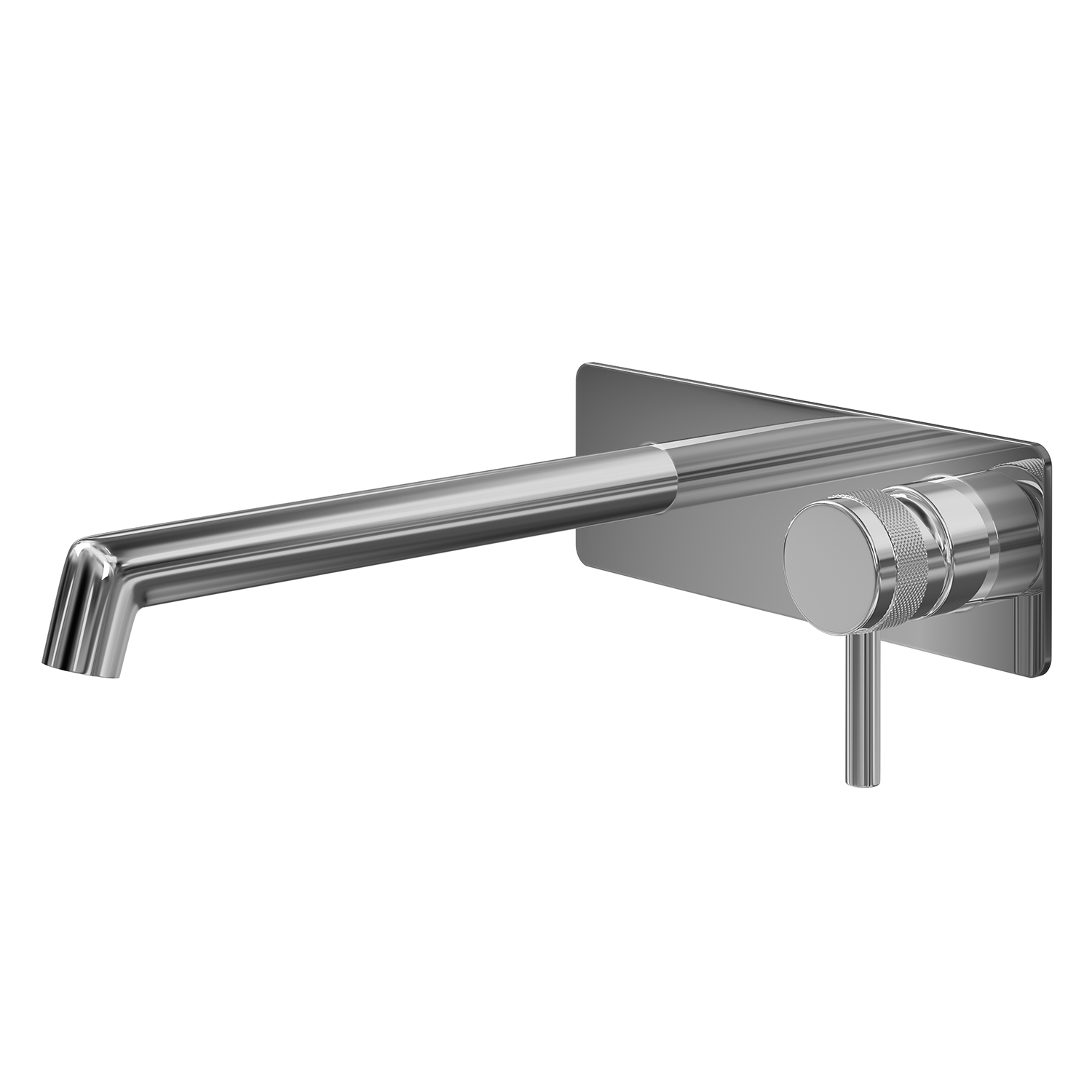 DAX 8030043 Single Handle Wall Mount Bathroom Faucet - Modern Waterfall Spout Design for Bathroom Sink, Vanity, Powder Room, and RV Installation