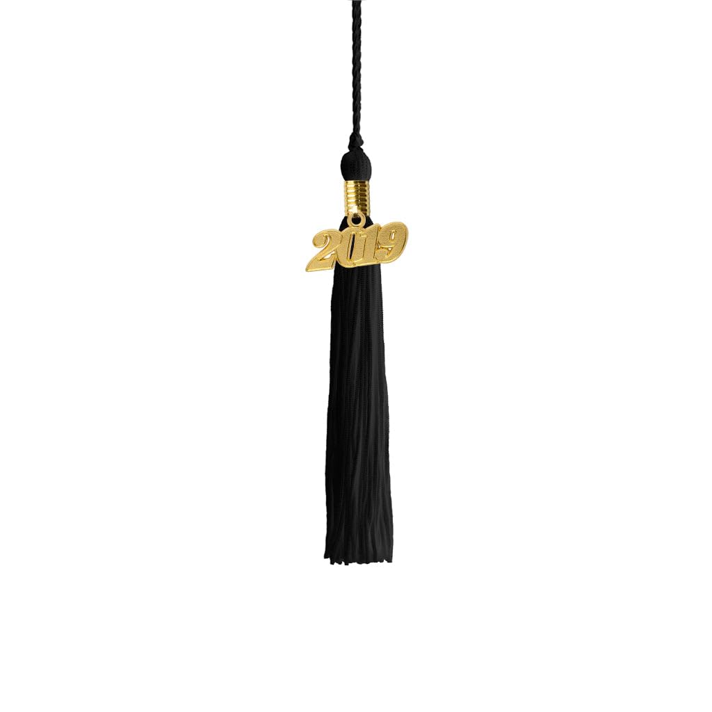2019 Kindergarten Graduation Tassel with Gold Charm - Brown - Perfect for Preschool Graduation Ceremonies & Photo Props