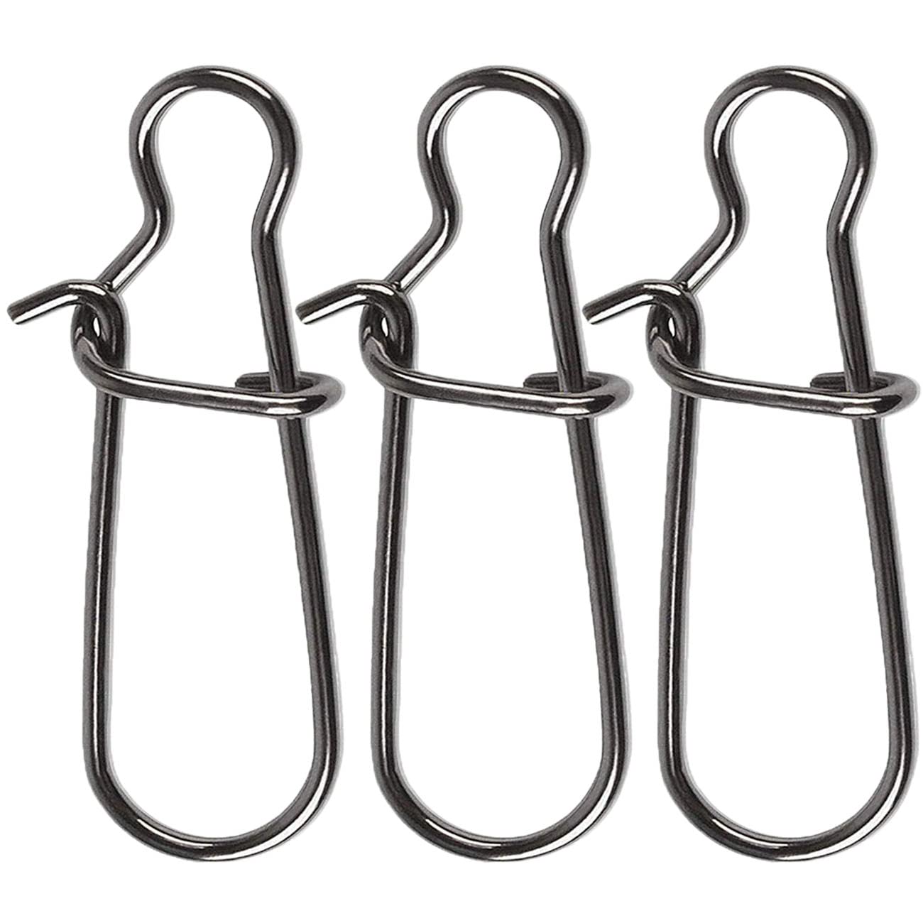 JSHANMEI Strong Stainless Steel Fishing Snaps Clip Duo Lock Snap Swivels - Quick Change Lure Snap Fishing Clips for Freshwater & Saltwater Fishing - Perfect for Bass, Trout, and Saltwater Game Fish