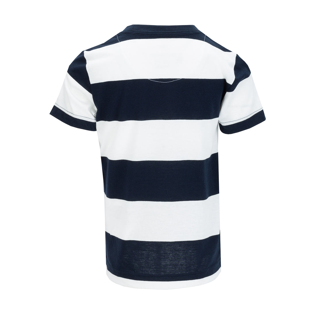 Nike Kids Seasonal Stripe White/Navy T-Shirt - Comfortable Cotton Tee for Boys & Girls - Perfect for School, Play & Everyday Wear
