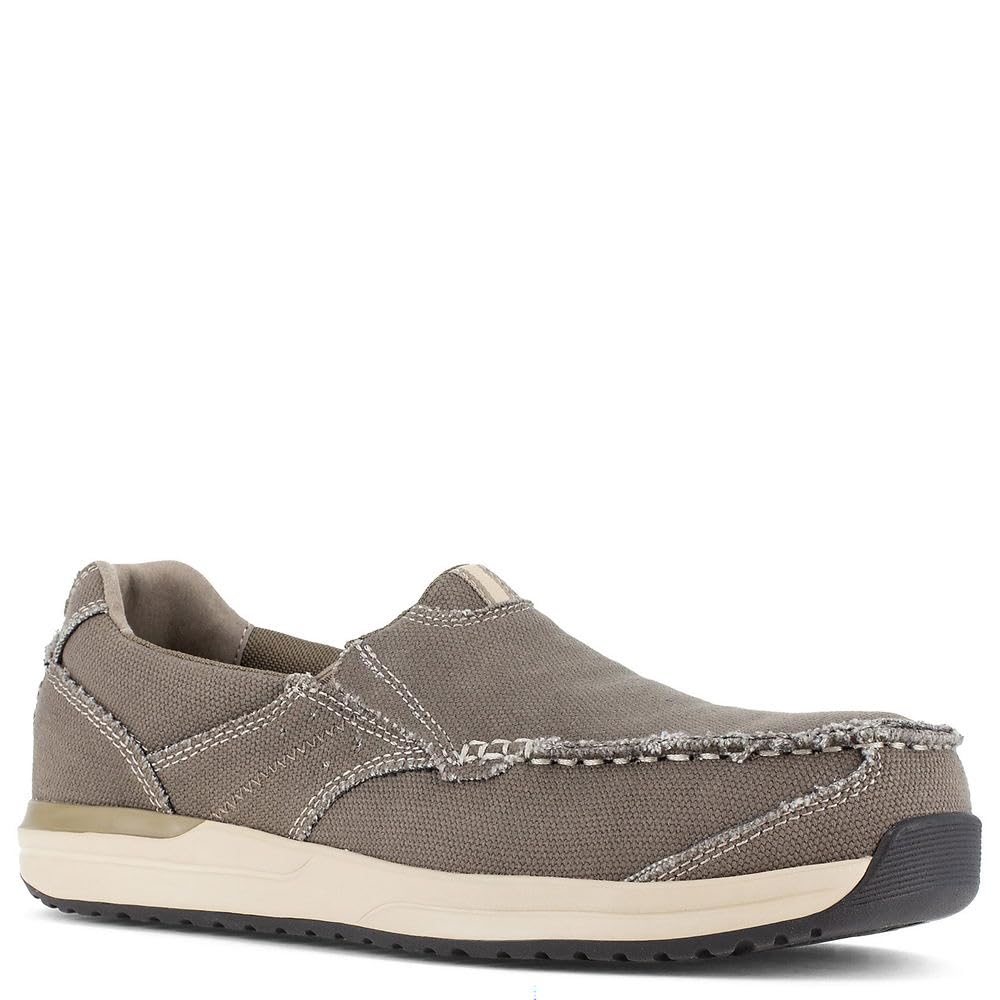 Rockport Men's Langdon Safety Toe Slip-On Work Shoes - Comfortable & Durable for Construction, Warehouse & Industrial Workplaces