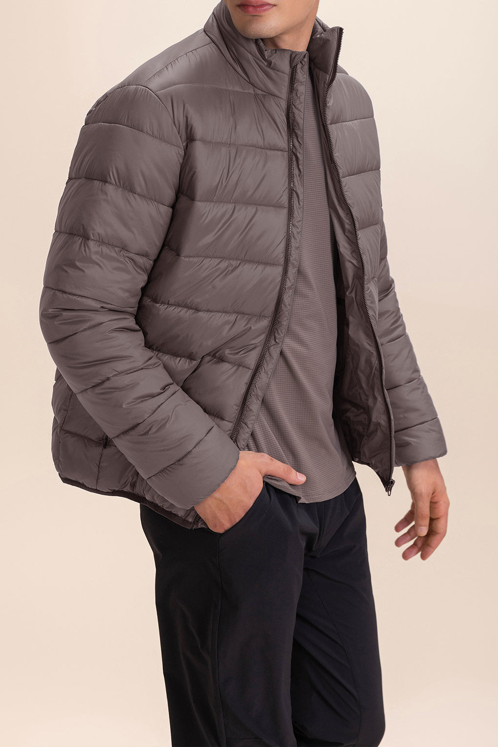 Men's Puffer Jacket - Lightweight Warm Winter Coat for Outdoor Activities | Hiking, Skiing & Casual Wear