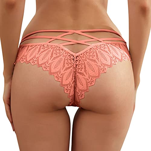 Sexy Lace Up Panties for Women - Crochet Lace Hollow Out Underwear | Comfortable & Breathable Intimates for Daily Wear & Special Occasions