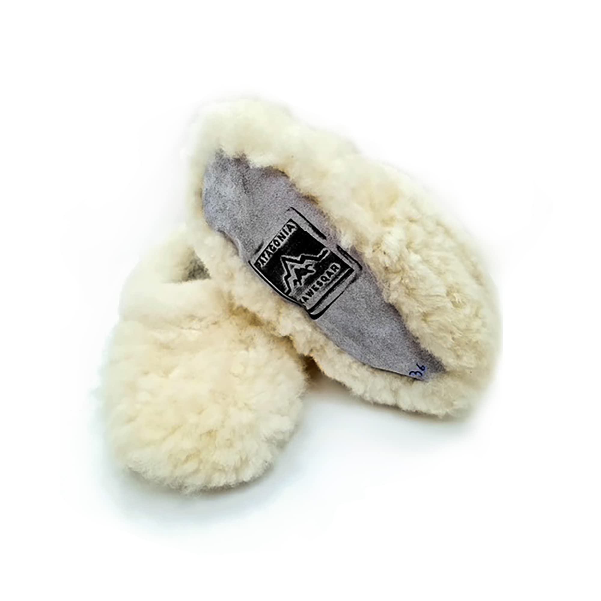 Patagonia Kawescar Handmade Sheep Wool Slippers - Cozy & Warm Winter Footwear from Chilean Patagonia - Perfect for Home, Lounge & Cold Weather Comfort